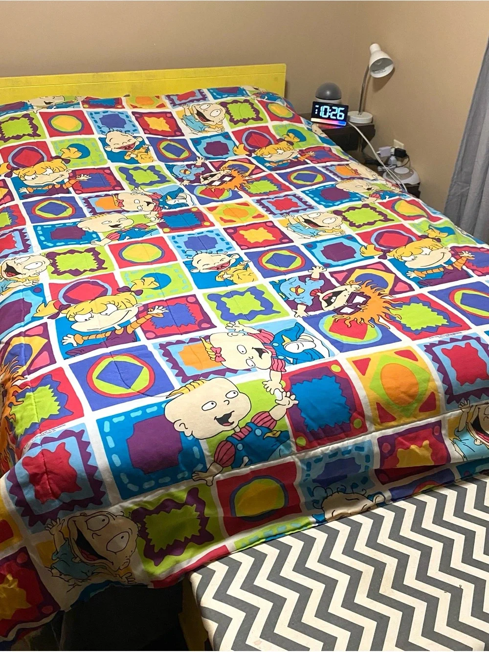 Vintage 90’s Rugrats Twin Size Reversible Comforter